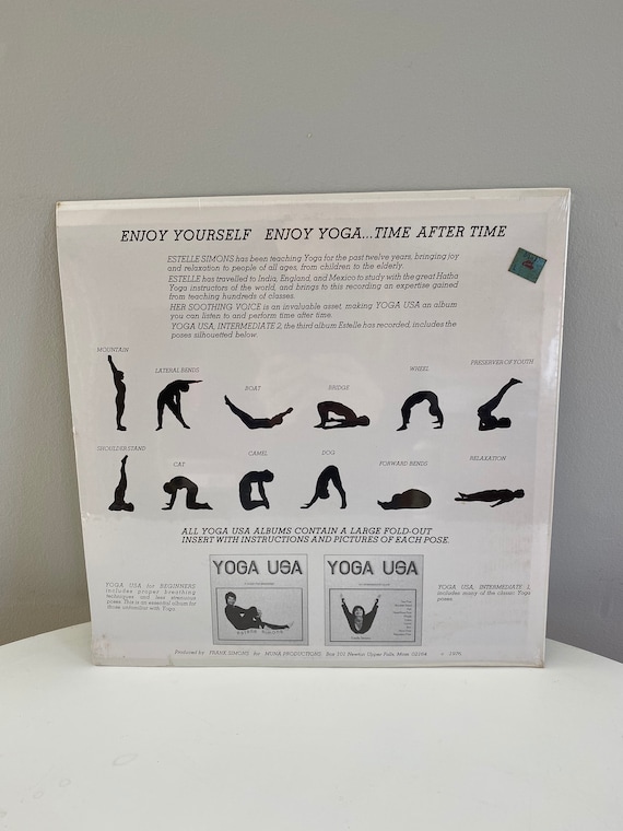 Sealed Yoga Intermediate 2 Vinyl Record Album, Estelle Simons Yoga USA  Record, 12 LP, Yoga Practice Recording, Factory Sealed With Insert -   Singapore