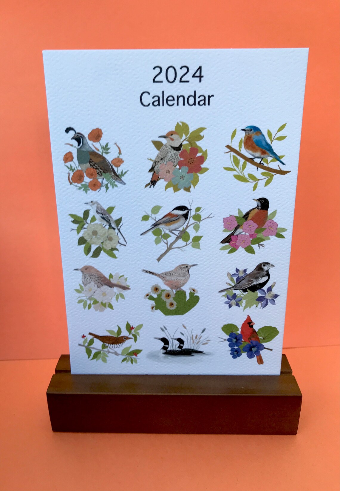 State Bird Desk Calendar 2024 2024 Desk Calendar 2024 Calendar With