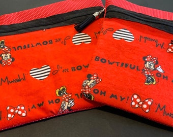 Minnie Mouse I-Pad and Accessory Pouches
