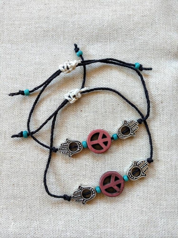 adjustable hemp bracelet