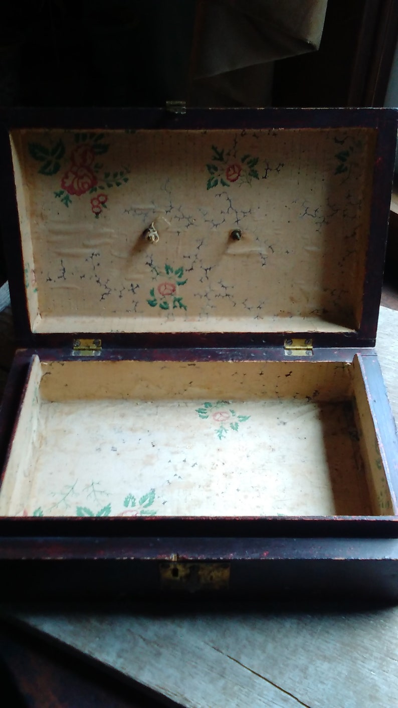 1830 Grain Painted Document Box.