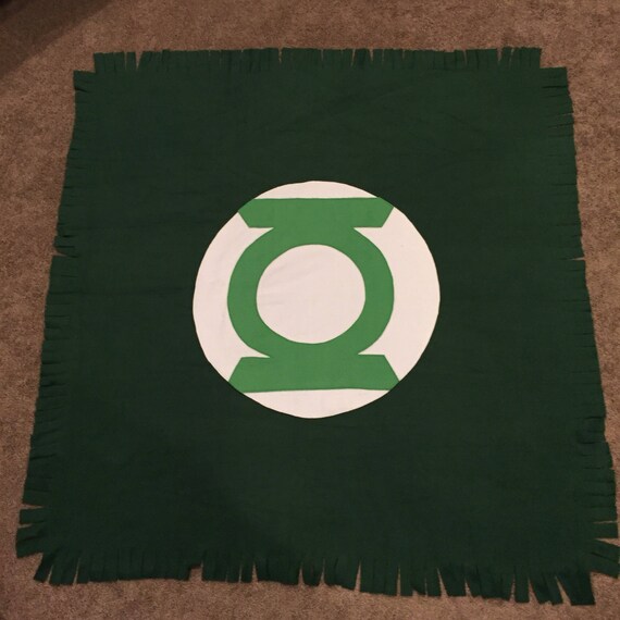 Green Lantern Green Lantern Blanket Superhero Superhero Etsy