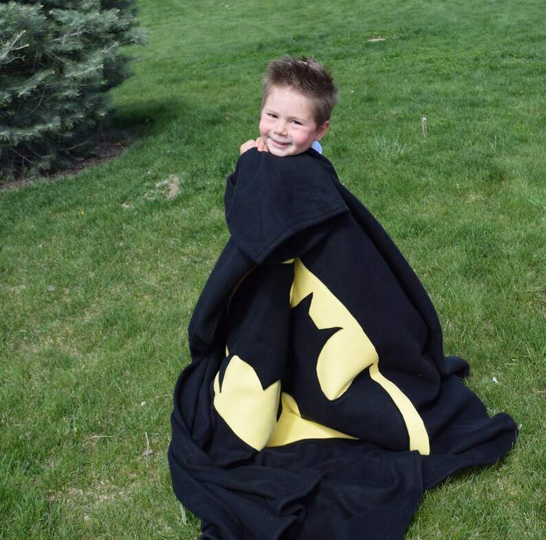 Batman Batman Blanket Double Layer Blanket Superhero Etsy