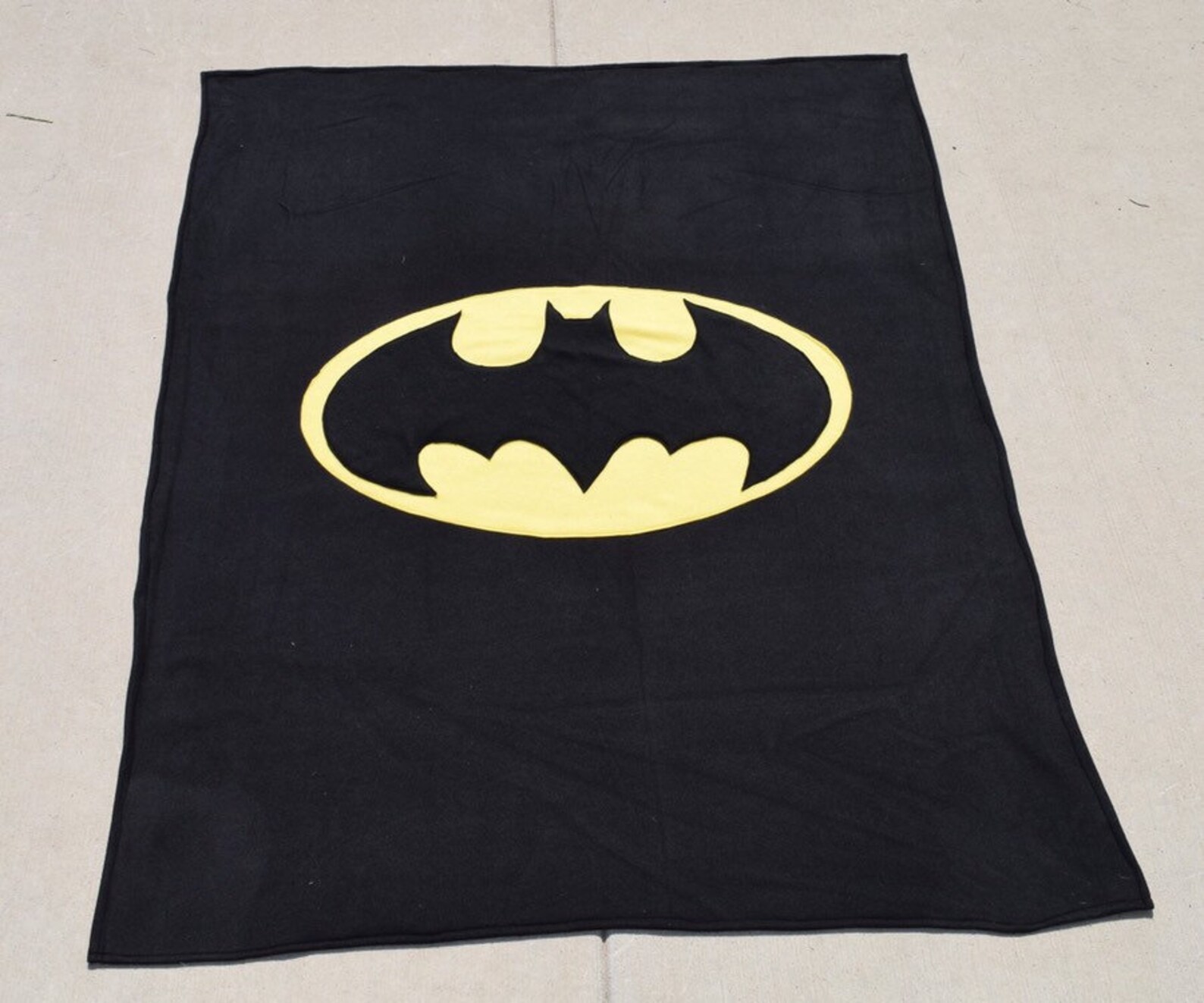Batman Batman Blanket Double Layer Blanket Superhero Etsy