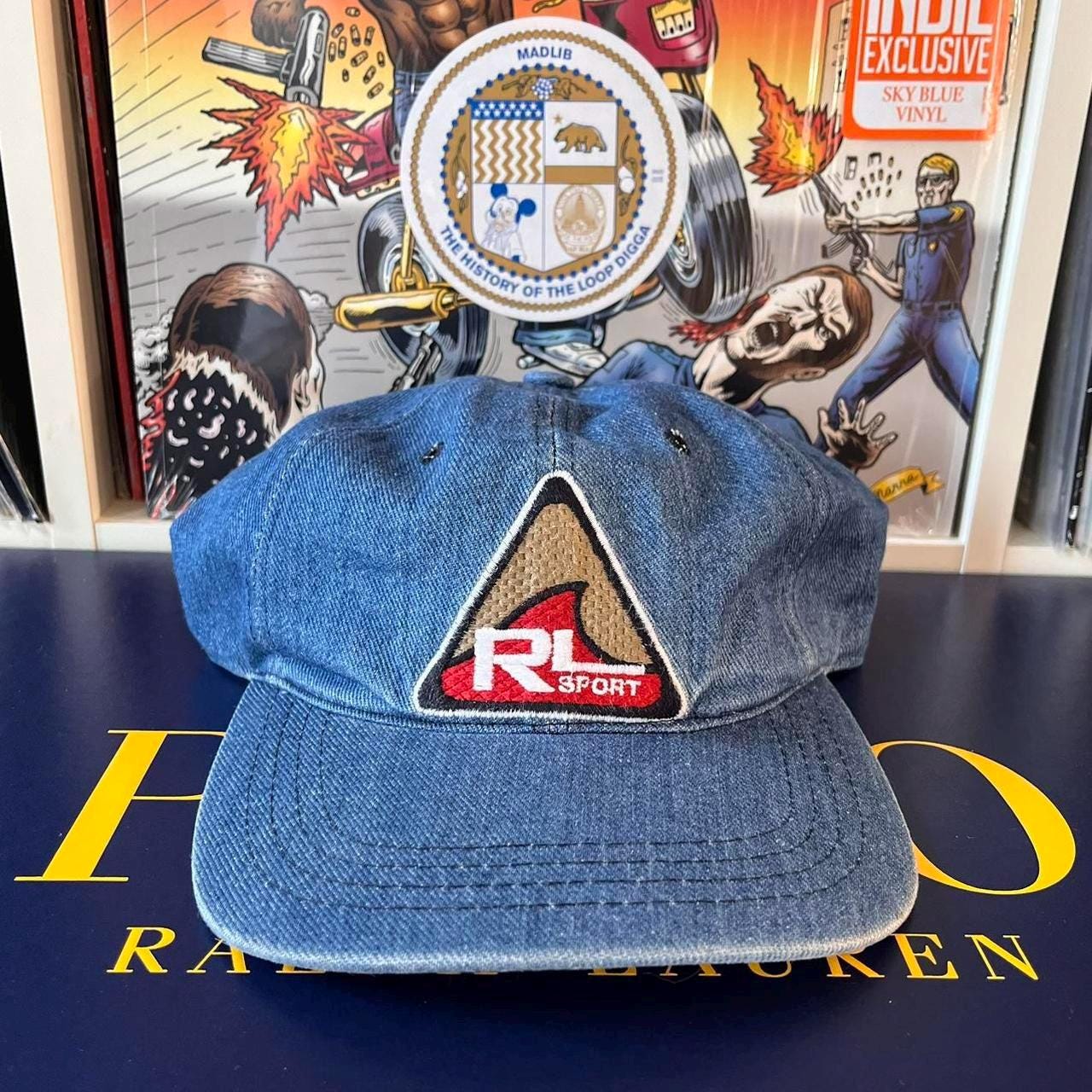 POLO SPORT FITTED BASEBALL CAP 帽子 90s00s Vintage POLO SPORT by Ralph Lauren Cap big logo 90s USA