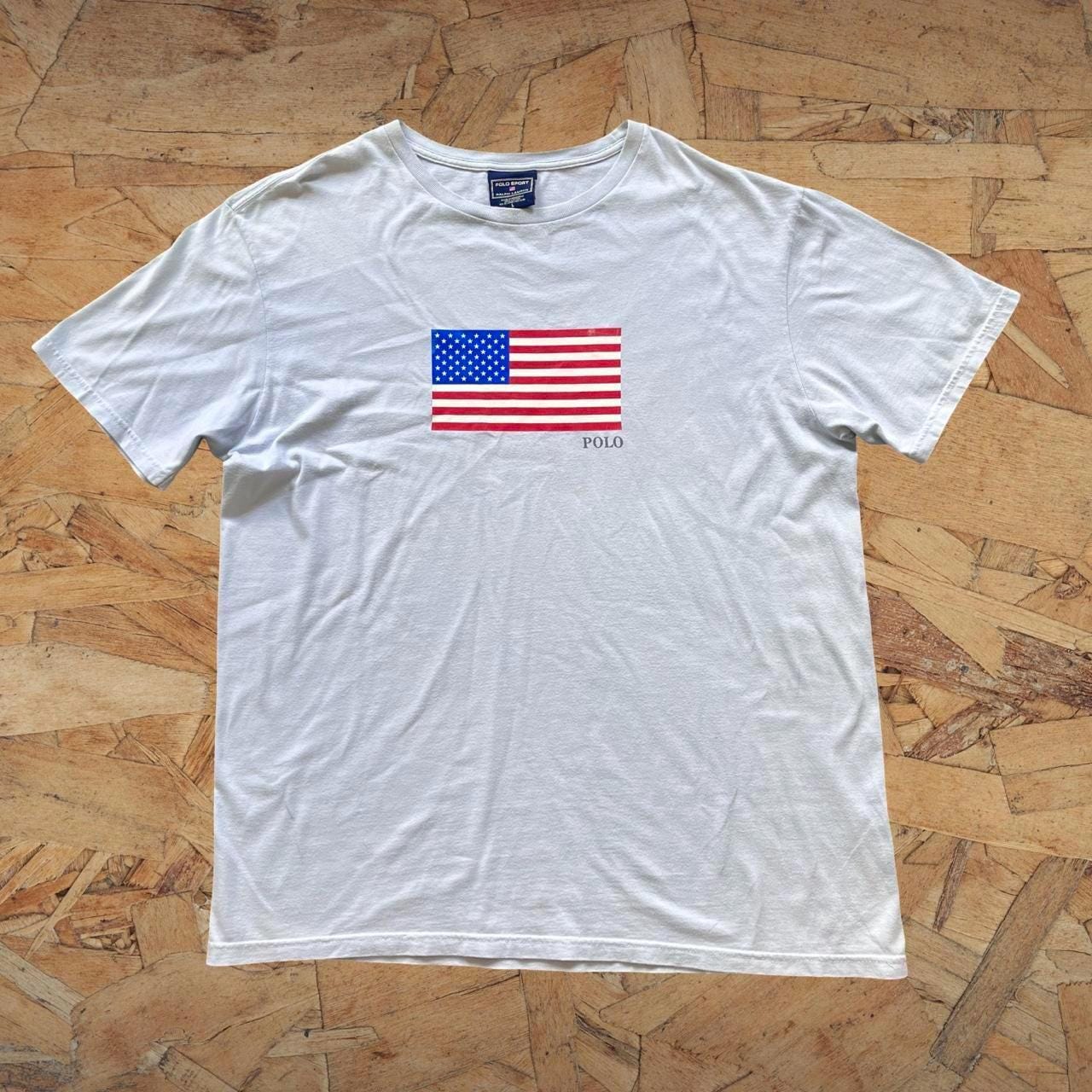 Vintage Polo Sport Ralph Lauren USA Flag T Shirt - Etsy