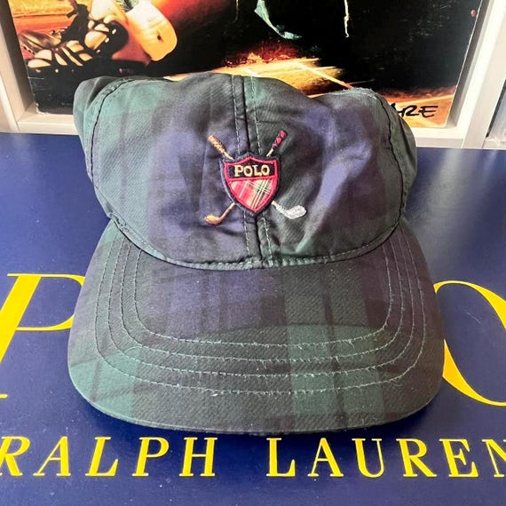 Vintage Polo Ralph Lauren Tartan Lightweight Golf Cap - Etsy display picture 3
