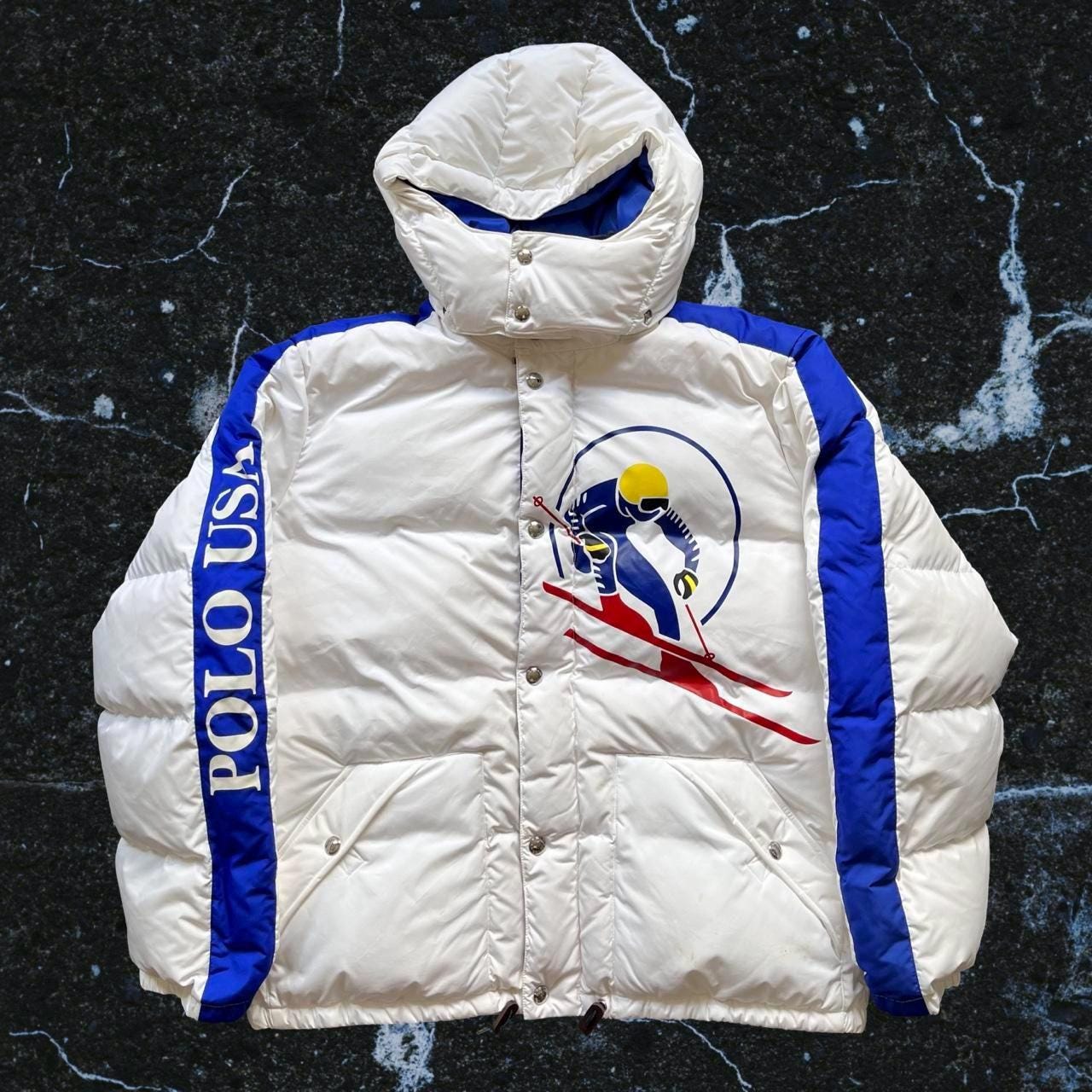 Polo Ralph Lauren Circle Ski Polo USA 92 Puffer Goose Jacket
