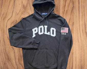 Vintage Y2K Polo Ralph Lauren White Zip up Hoodie Sweatshirt
