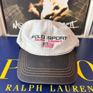 POLO SPORT ヴィンテージ キャップ BE Vintage Polo Ralph Lauren Polo Sport Blue Big P Logo