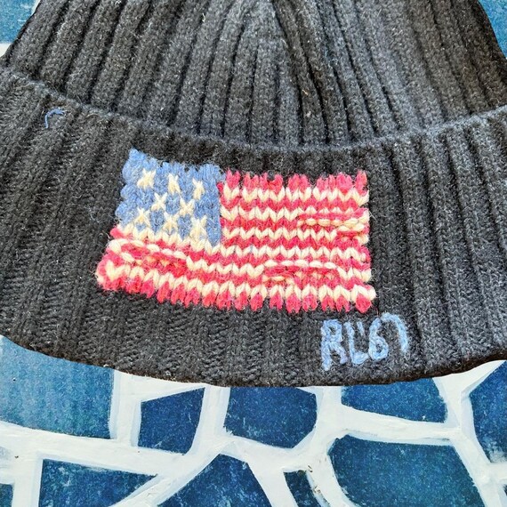 Polo Ralph Lauren RL67 USA Flag Beanie Hat - Etsy UK