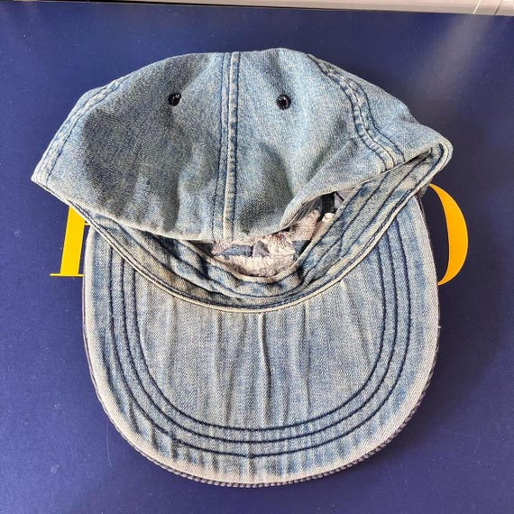 Vintage OG Polo Sportsman Ralph Lauren Spellout Denim Fitted Cap