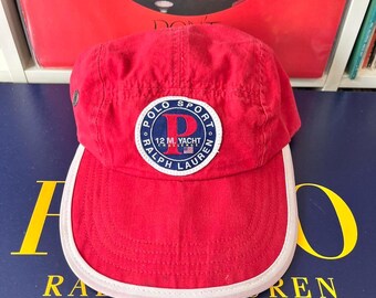 メンズウェア POLO SPORT RALPH LAUREN 12M YACHT CAP Vintage Polo Sport P 12 M Challenge Yacht Sailing Ralph
