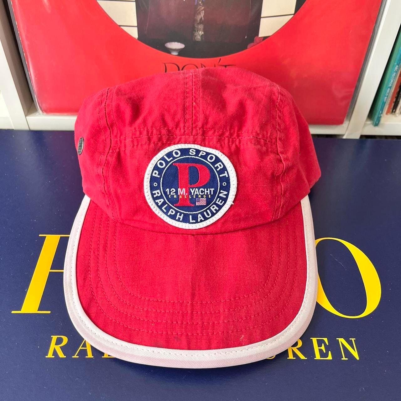 メンズウェア POLO SPORT RALPH LAUREN 12M YACHT CAP Vintage Polo Sport P 12 M Challenge Yacht Sailing Ralph Lauren