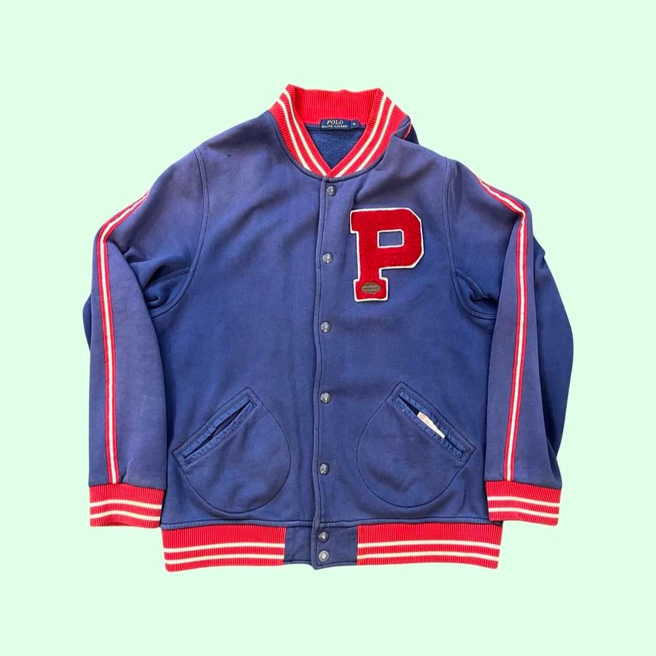 Polo Ralph Lauren Boys Size 5 New York Varsity Blue Jacket