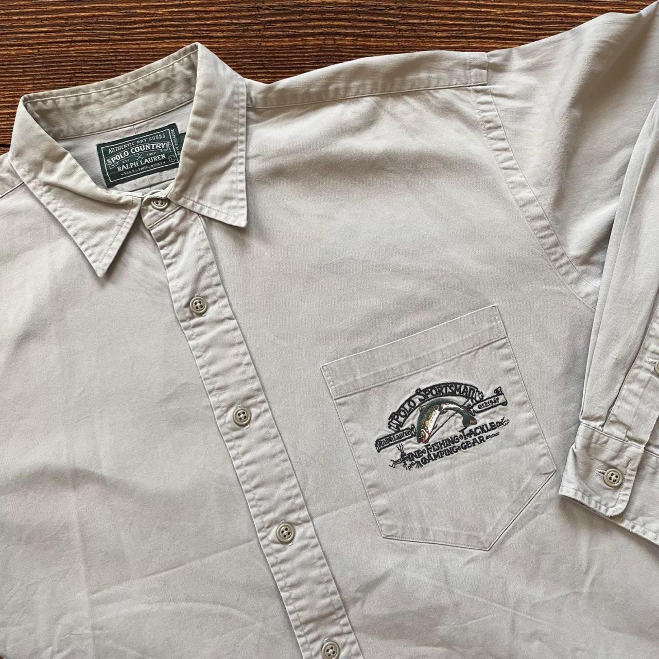 Vintage Polo Ralph Lauren Sportsman Fishing Button up Shirt. - Etsy