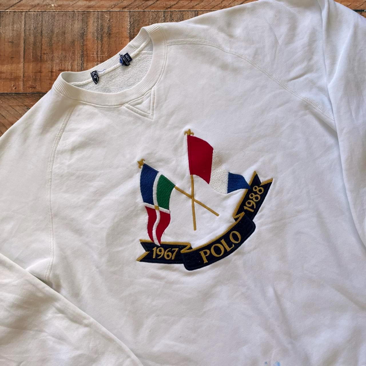 Vintage OG Polo Ralph Lauren Cross Flags Anniversary Sweater - Etsy