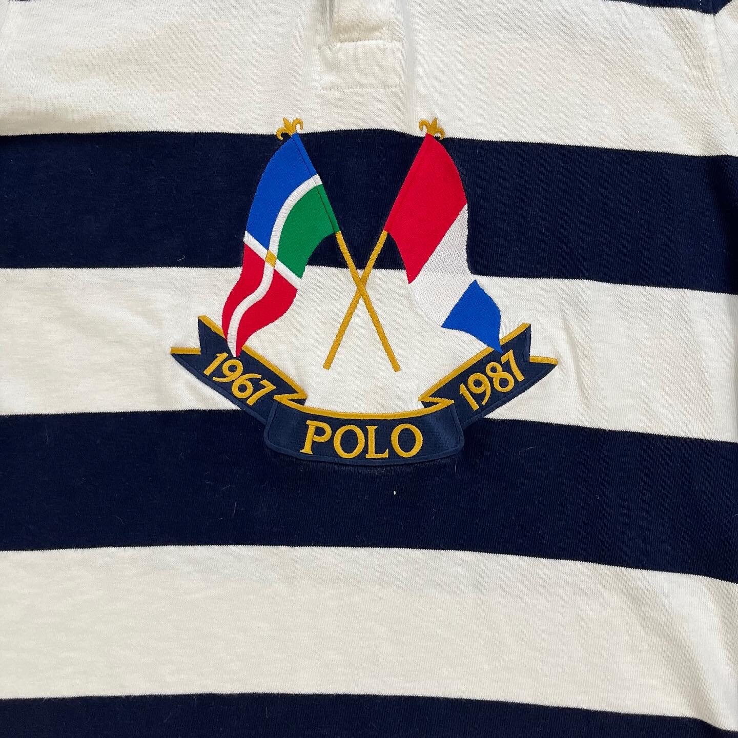 Polo Ralph Lauren Cross Flags Anniversary Logo Polo Shirt. - Etsy