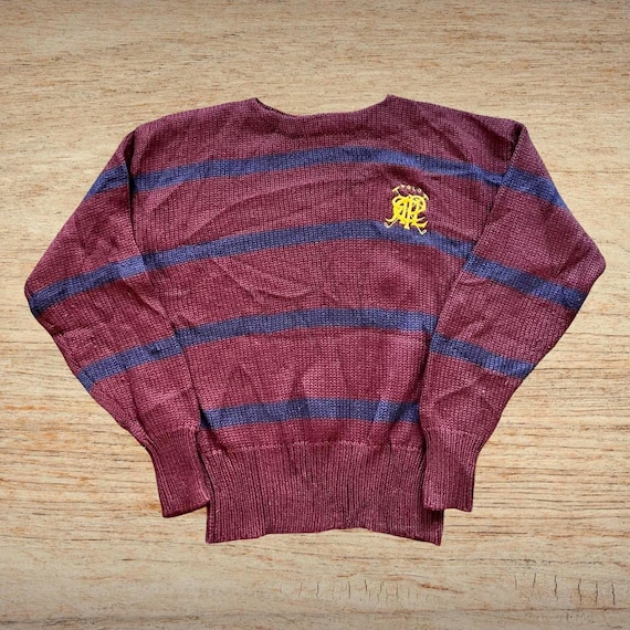 Vintage Polo Ralph Lauren Scribble Knit Sweater - Etsy Norway