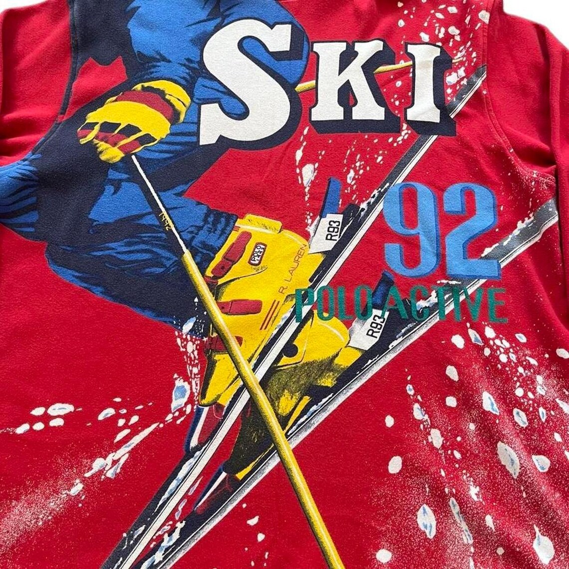 Vintage 2000’s Polo Ralph Lauren ski graphic tee main image 1
