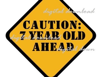 CAUTION: 3 Year Old Ahead, Construction Theme Road Sign Birthday Party ...
