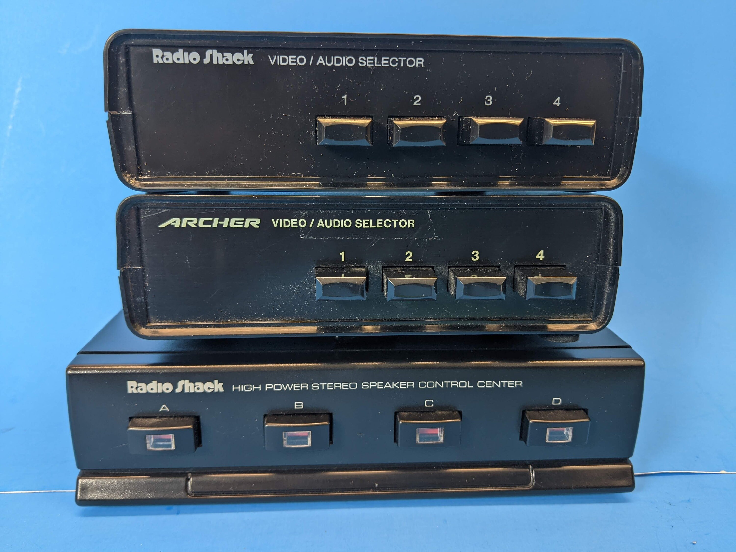 2 Radio Shack Video / Audio Selector Switches & 1 Luidspreker Etsy