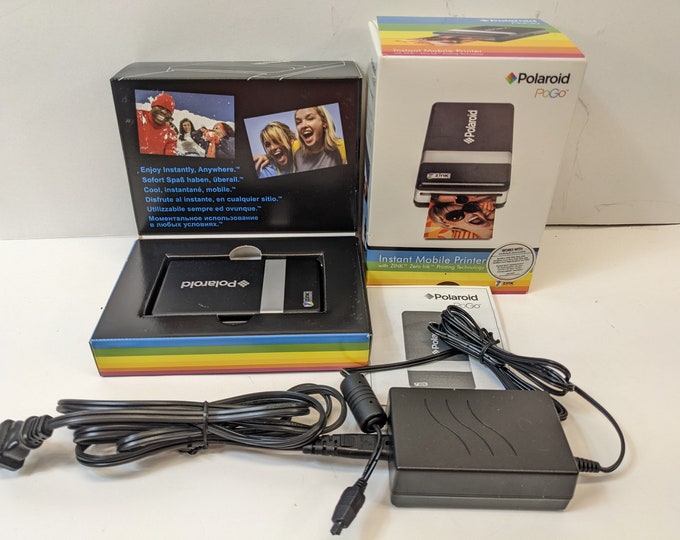 Polaroid Pogo Instant Mobile Printer With Power Supply, Printer Paper