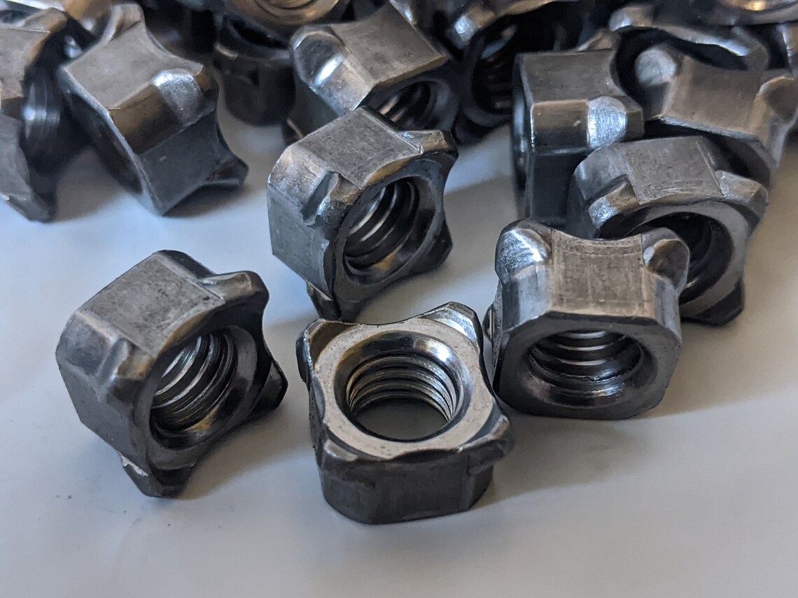 Dadi Per Saldatura Quadrati M12-1.25 UNC | Acciaio Al Carbonio | Confezione Da 10 Pezzi | Per Mobili E Veicoli - Foto 7