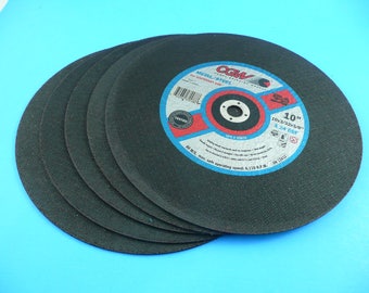 6) 10" CGW Metal/Steel Abrasive Cut-Off Wheels