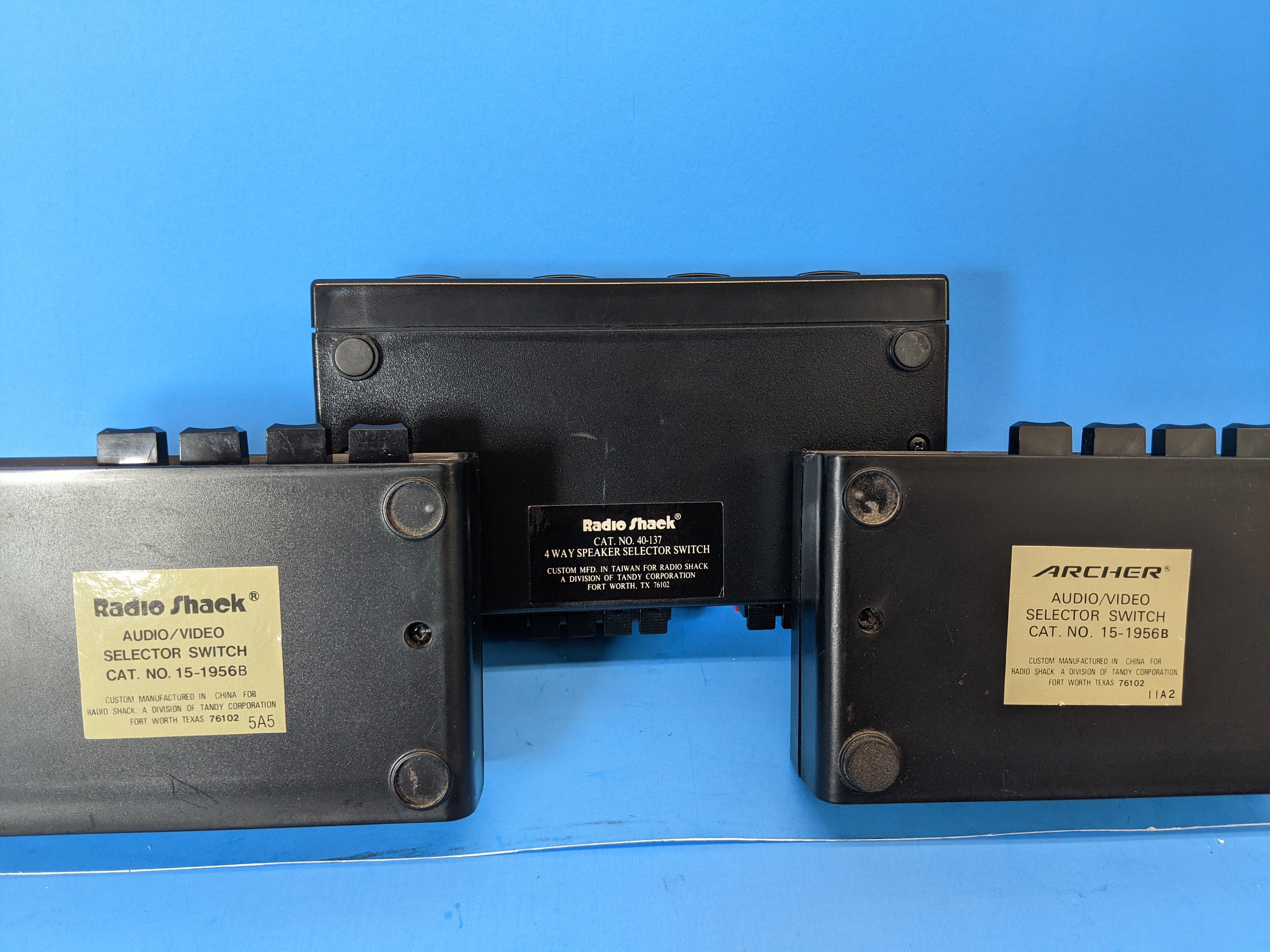 2 Radio Shack Video / Audio Selector Switches & 1 Luidspreker Etsy