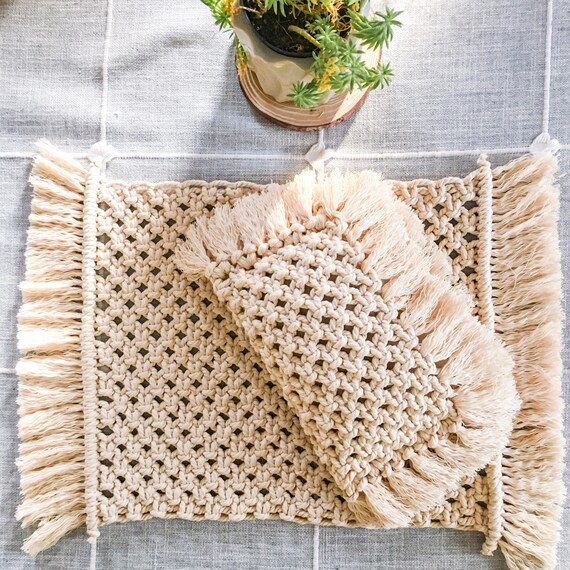 Macrame baby blanket clearance