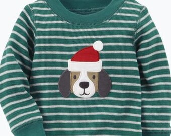 Christmas Santa Hound Dog Thermal Body Suit