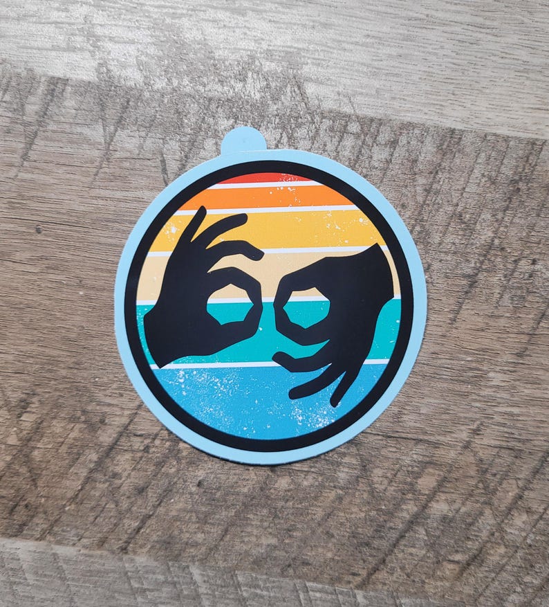 Sign Language Waterproof Sticker - Etsy