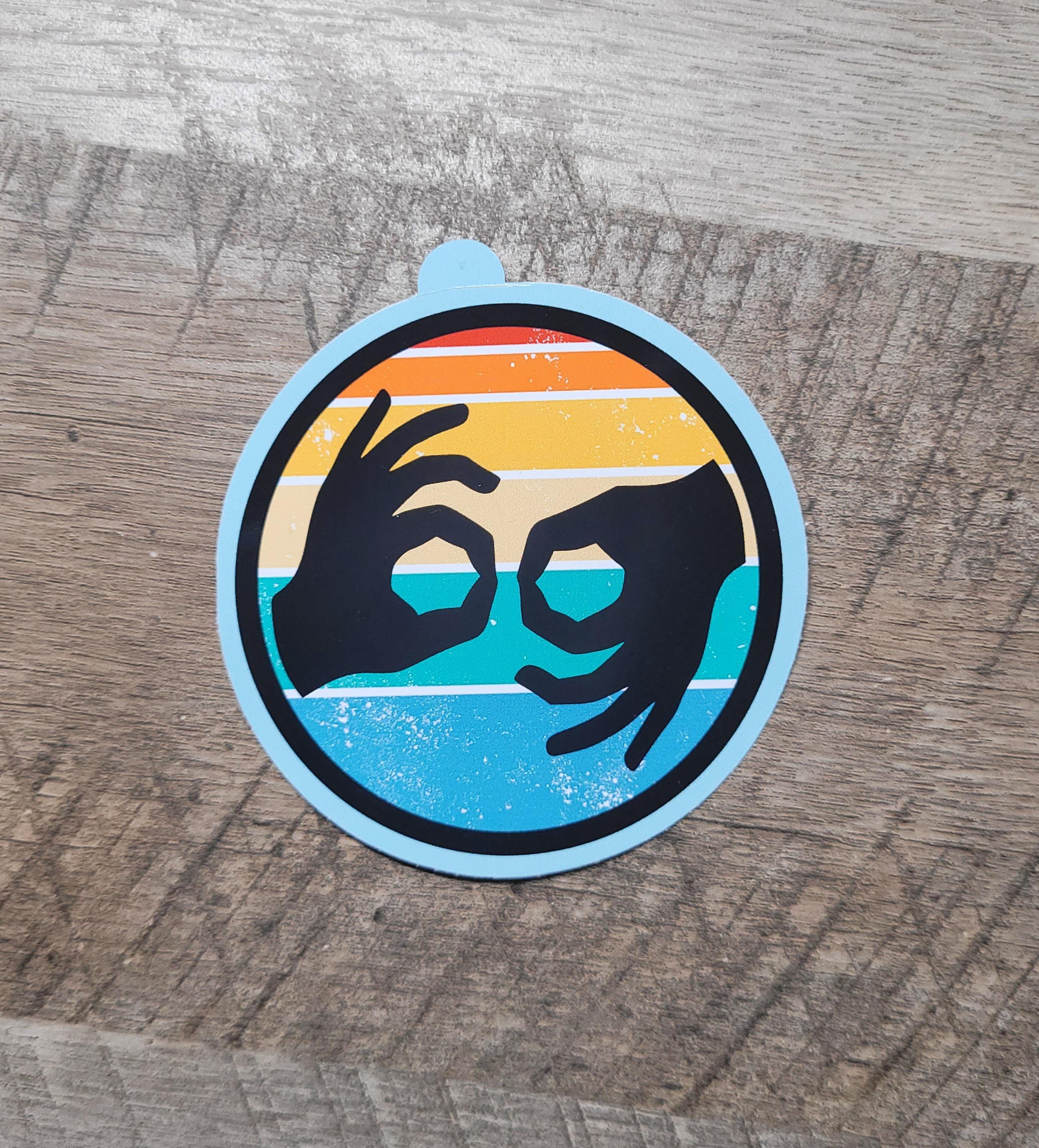 Sign Language Waterproof Sticker