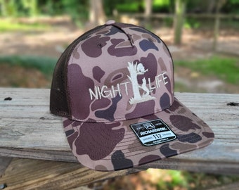 Night Life Coon Hunting Richardson Five Panel Duck Camo  display picture 1