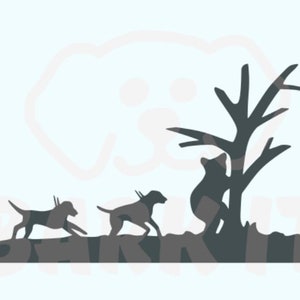 Download Hound Dogs Chasing Deer Svg Pdf Png Eps Digital Download Etsy PSD Mockup Templates