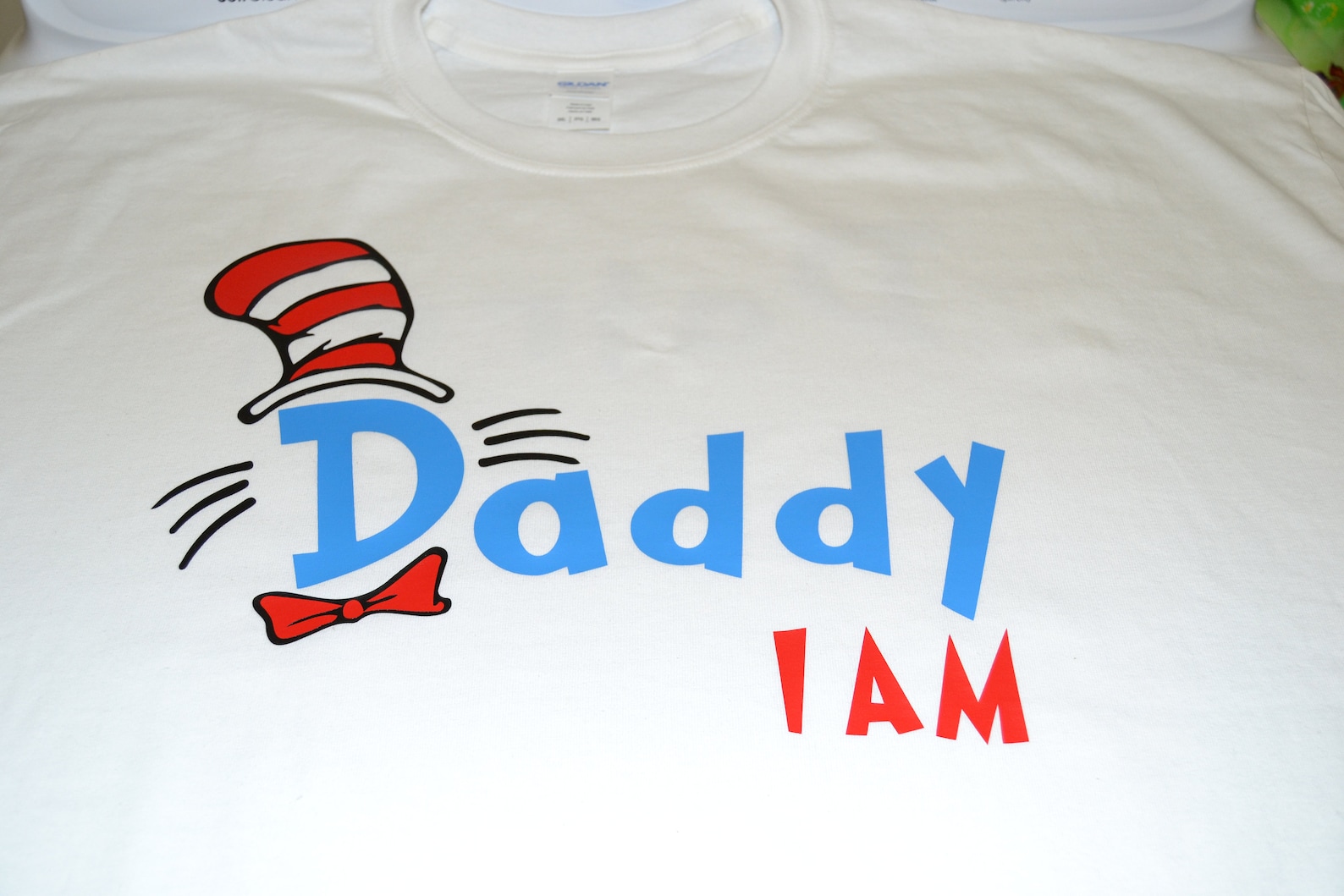 Cat in the Hat Dr. Seuss Daddy I Am Shirt Dad Uncle Brother Etsy