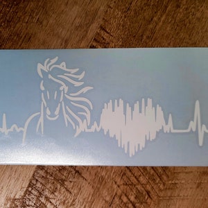 Horse Heartbeat Decal