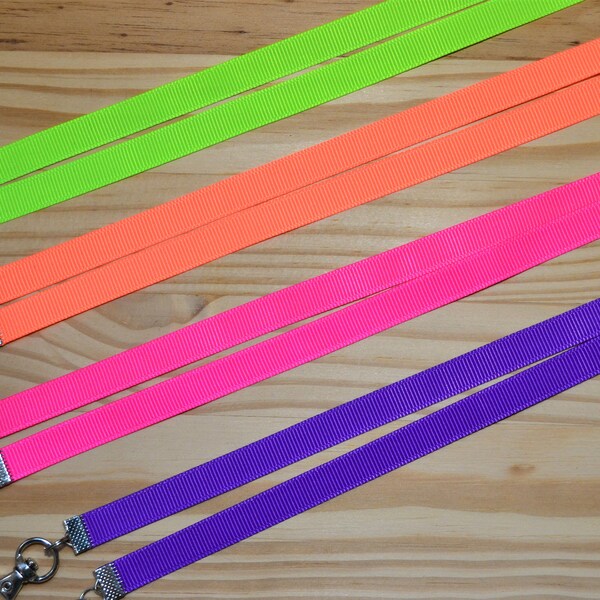 Neon Colors Face Mask Lanyard For Kids or Adults  Adjustable Strap for Face Coverings