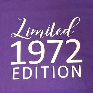 Birthday Limited Edition Any Year T-Shirt