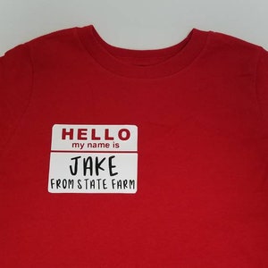 Jake From State Farm Name Tag SVG, PDF, PNG, Eps, Digital Download Cut ...