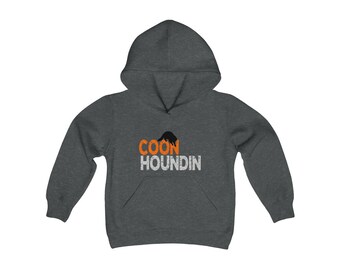 Youth Coon Houndin Hooded Sweatshirt Coon Hunting