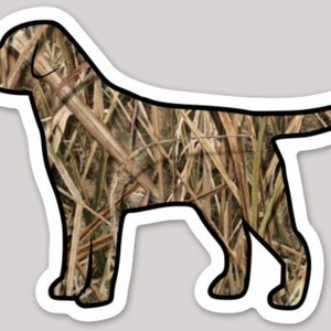 Duck Camo Labrador Retriever Waterproof Sticker