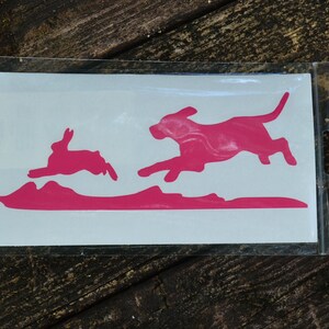 Rabbit Hunting Decal Beagle Chasing Rabbit - Etsy