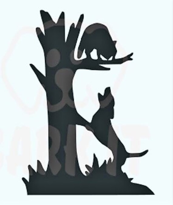Download Coon Hunting Hound Treed Coon SVG PDF PNG eps Digital | Etsy