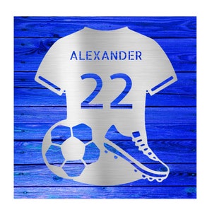 Soccer Jersey Custom Metal Sign