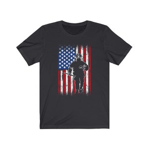 Firefighter Flag Unisex Jersey Short Sleeve Tee
