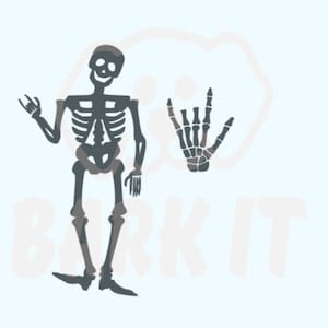 Skeleton I Love You and Skeleton Hand ASL Sign Language SVG, pdf, PNG, eps, Digital Download Cut File for Cricut Silhouette,etc