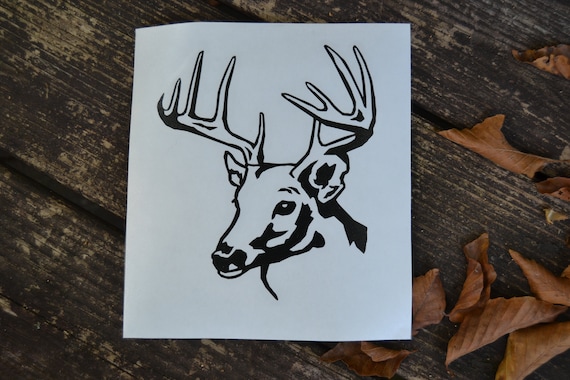 Deer Buck Head Car Truck Decal Sticker | Hunting Decals
