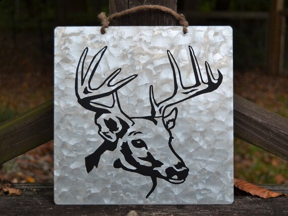 metal deer head wall hanging